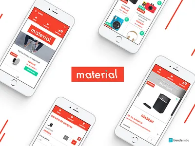 Material Theme Variation design ecommerce material mobile themes ui ux variation