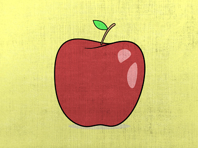 Alphabet - A (1/26) affinity designer alphabet apple flashcard fruit illustration red vector