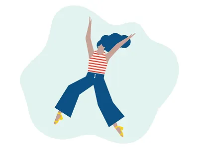 Playspace colorful fashion hair illustration lady play productivity summer texture