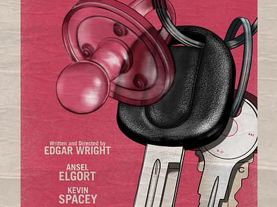 Baby Driver Poster.. for kicks. autodesk babydriver babydriverart digitalillustration illustration sketchbookpro