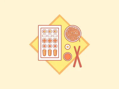 Eat eat ilustration red trycicle