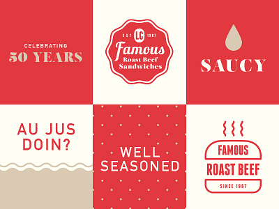 Graphic Language branding graphics roast beef