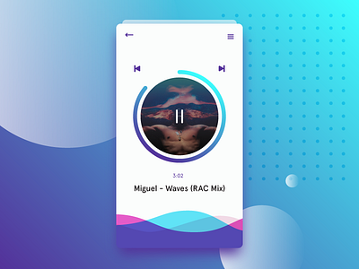 Daily Ui #9 Music Player daily ui music player