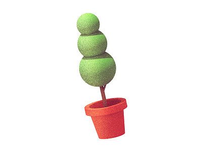 Plant 3d bush c4d cinema 4d dissolve green plant render shrub soil tree