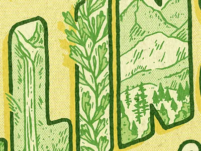 Vintage Postcard Peek colorado graphic design halftone postcard print self promotion textures travel vintage