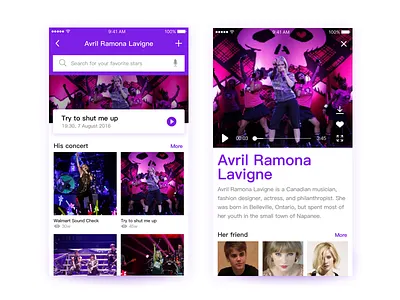 Music video interface practice exercise ios music sketch ui video