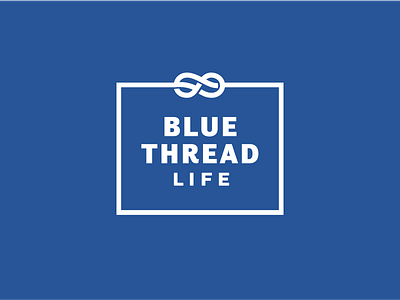 Blue Thread blue infinity lifestyle logo thread