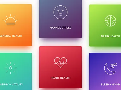 Categories Card card categories colors design emotions ui ux