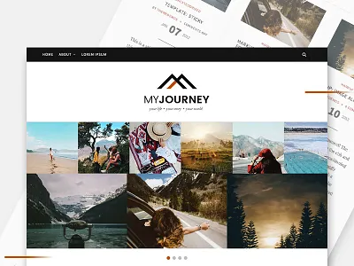 My Journey, Blogging Wordpress Theme (WIP) blog personal wordpress work in progress