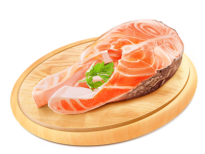 Salmon delicious food icon salmon