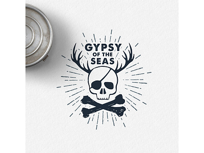 Gypsy of the seas badge dventure grunge hipster logo ocean piraten sea travel trip typography vintage