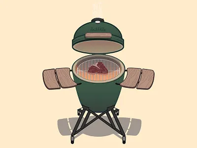 Steak N Celebrate first shot grilling illustration vector woo