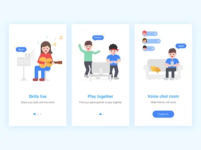 Guide page design app fun guide