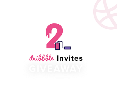 2 Dribbble Invites Giveaway 2 debut draft dribbble giveaway invitation invite invites player shot two