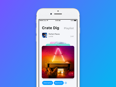 Songswipe 2 apple design framer ios ios11 music player playlist random redesign refresh songswipe