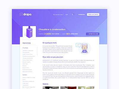 Drapo Operations drapo gradient illustration interface landing ui webdesign