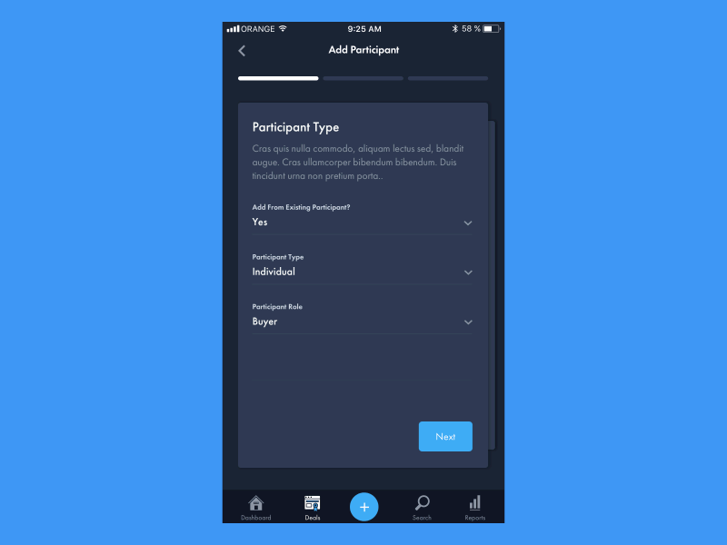 Forms Concept cards dark ui forms ios