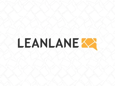 Leanlane logo letters lines logo outline type