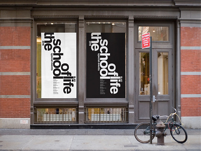 The School of Life posters type typeface typography