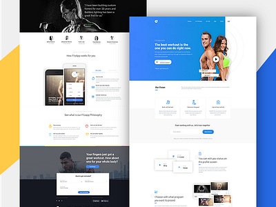 Fitzapp.com Web - Never quit being fit ! app fitness health interface ios mobile profile social sport training ui ux