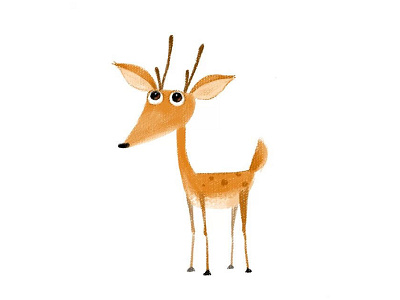 Oh my deer ! animal character children cute fawn hand drawing illustration