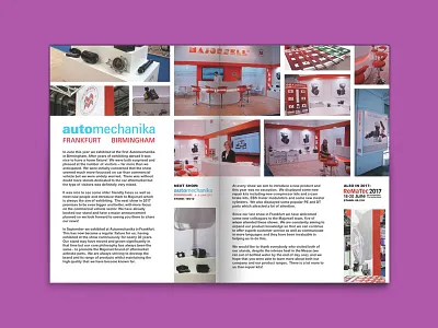 Majorsell Magazine Issue 2 Automechanika Preview automotive magazine majorsell spread typography