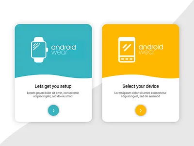 Android Wear - Daily UI 11 android wear app design flat ios mobile pop ui up ux wearable