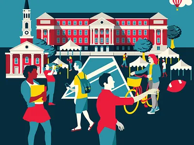 Maryland Day 2018 illustration vector