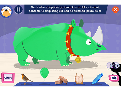 Dress That Rhino! kids design look and feel ui ux