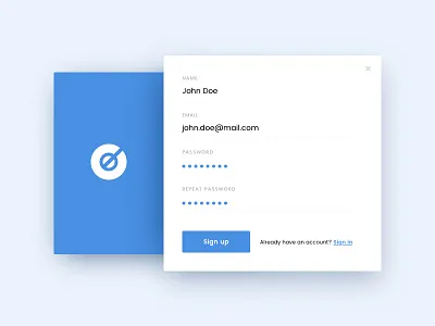 Daily UI #001 - Sign up 001 daily daily ui daily ui 001 dailyui sign in sign up ui