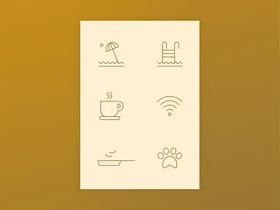 Hotel Reservation Icons app hotel icons