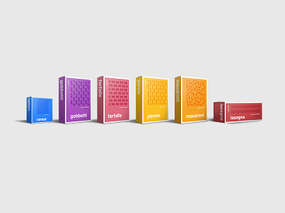 Packaging for Line of Pastas abstract minimal noodles packaging pasta pattern swiss