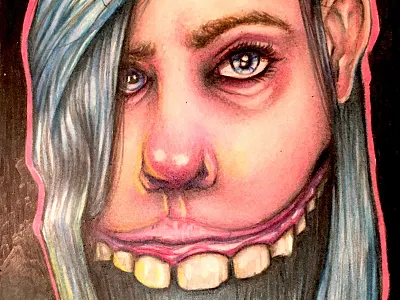 "Teeth" coloredpencil moleskine prismacolor sketchbook teeth