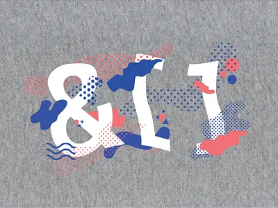 And Then ampersand bracket ciy collage t shirt