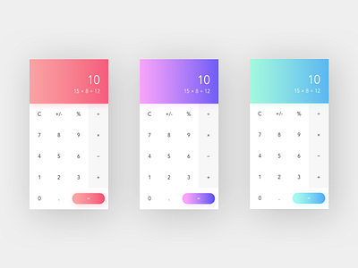 Daily UI #004 - Calculator calculator daily ui