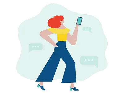 Textspace colorful fashion hair illustration lady play productivity summer texture