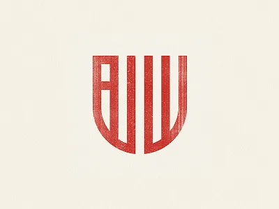 AJW Monogram crest letters monogram type