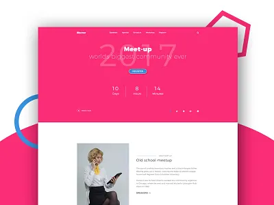 WIP ( Event Landing Page Concept) businnes creative design dribbble best shot idea landing page psd ui ux webdesign