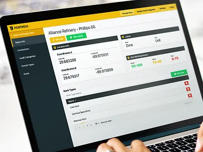 Oil Safety App Interface Design app corporate dashboard data design desktop grid interface oil safety ui web