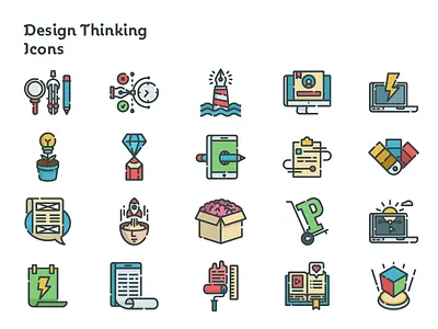 Design Thinking Icons design icons