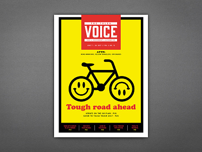 The Tulsa Voice - Tough road ahead alt weekly bicycles bike cover magazine newspaper newsprint smile tulsa