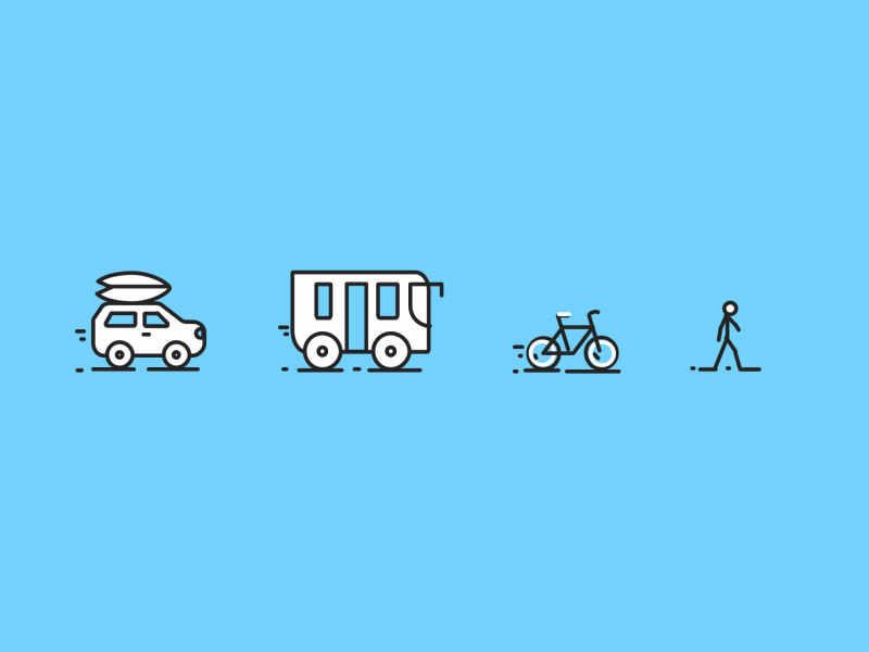 [GIF] Transportation Icons icon principle principleapp transportation