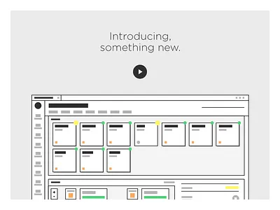 Abandoned UI campaign layout tech ui web design wireframe