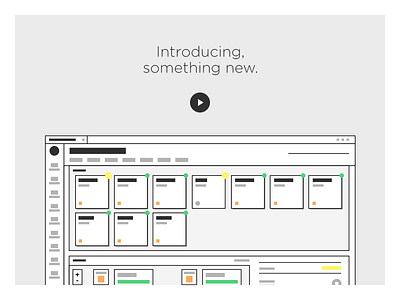 Abandoned UI campaign layout tech ui web design wireframe