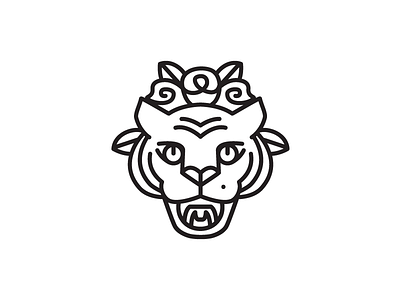 Hija De Tigre Logotype branding logo logotype roses tiger women