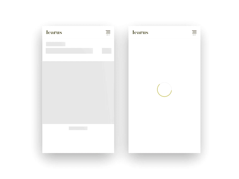 Skeleton vs Spinner android app ios skeleton spinner ui