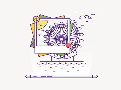 London Eye 🎡 emoji england illustration london london eye phone photograph