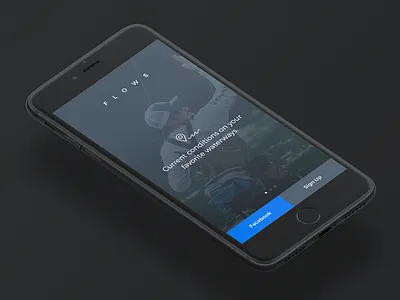 Onboarding app fish ios landing nux onboarding river sleek splash theme ui water