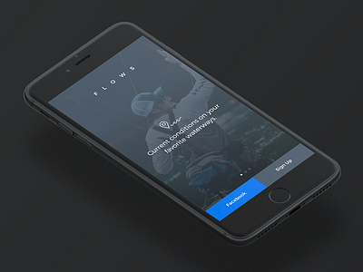 Onboarding app fish ios landing nux onboarding river sleek splash theme ui water