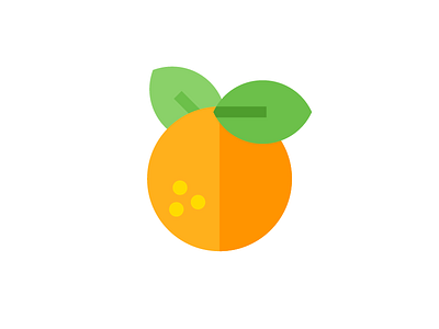 Oranges diet flat fresh fruit healthy icon orange summer